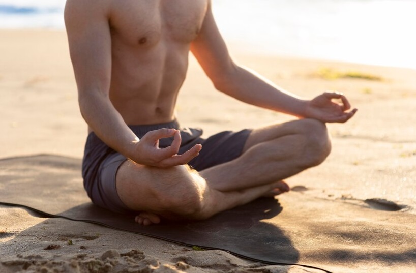 Intimo Meditazione Uomo